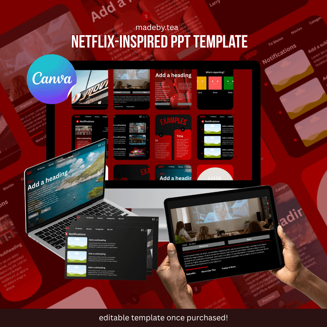 Netflix-Inspired Project PPT Template product image (1)