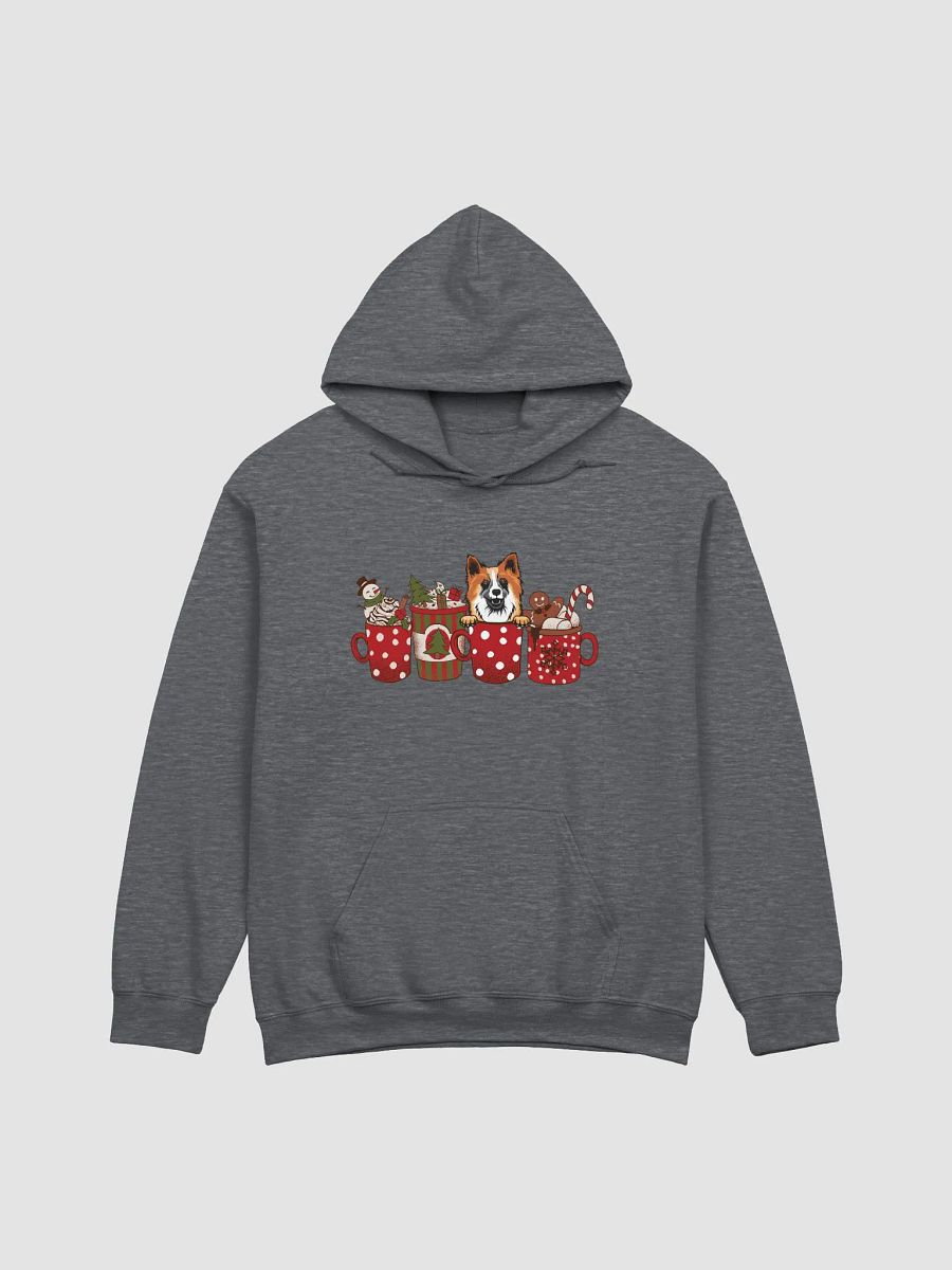 Cute Icelandic Sheepdog in a Christmas Cup Hooded Sweatshirt | Funny Christmas Pup in a Cup product image (4)