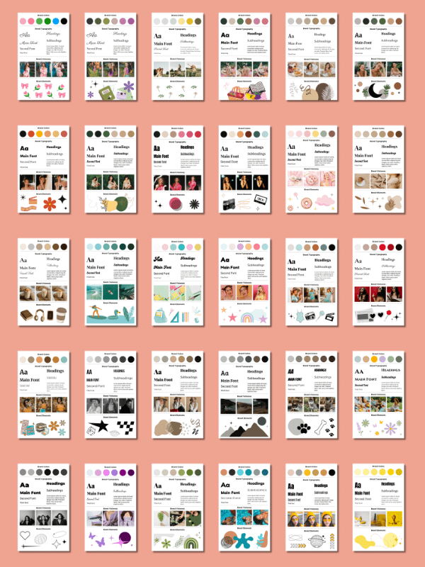 MRR/PLR Brand Board Templates in Canva product image (5)
