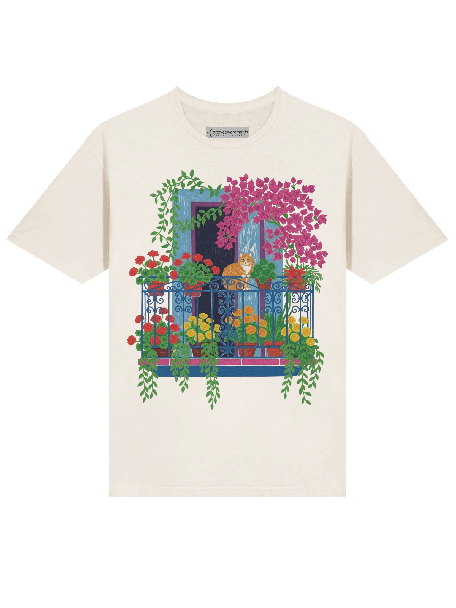 Balcony Cat Unisex Tee product image (130)