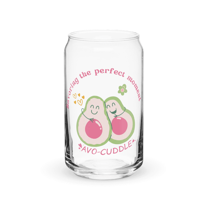 Avocado Avo-Cuddle Can-Shaped Glass – Cute & Trendy 16oz Glass Cup! product image (1)