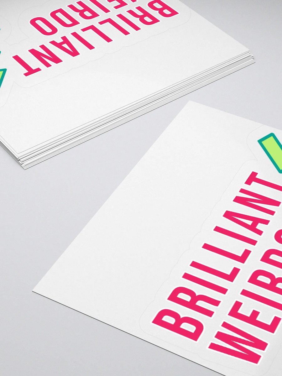 Brilliant Weirdo Sticker Lightning Bolt product image (4)