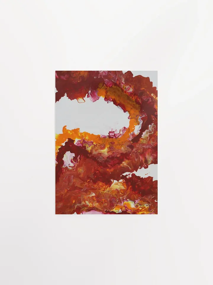 Acrylic Pour Printed Matte Poster - #05MO Design product image (1)