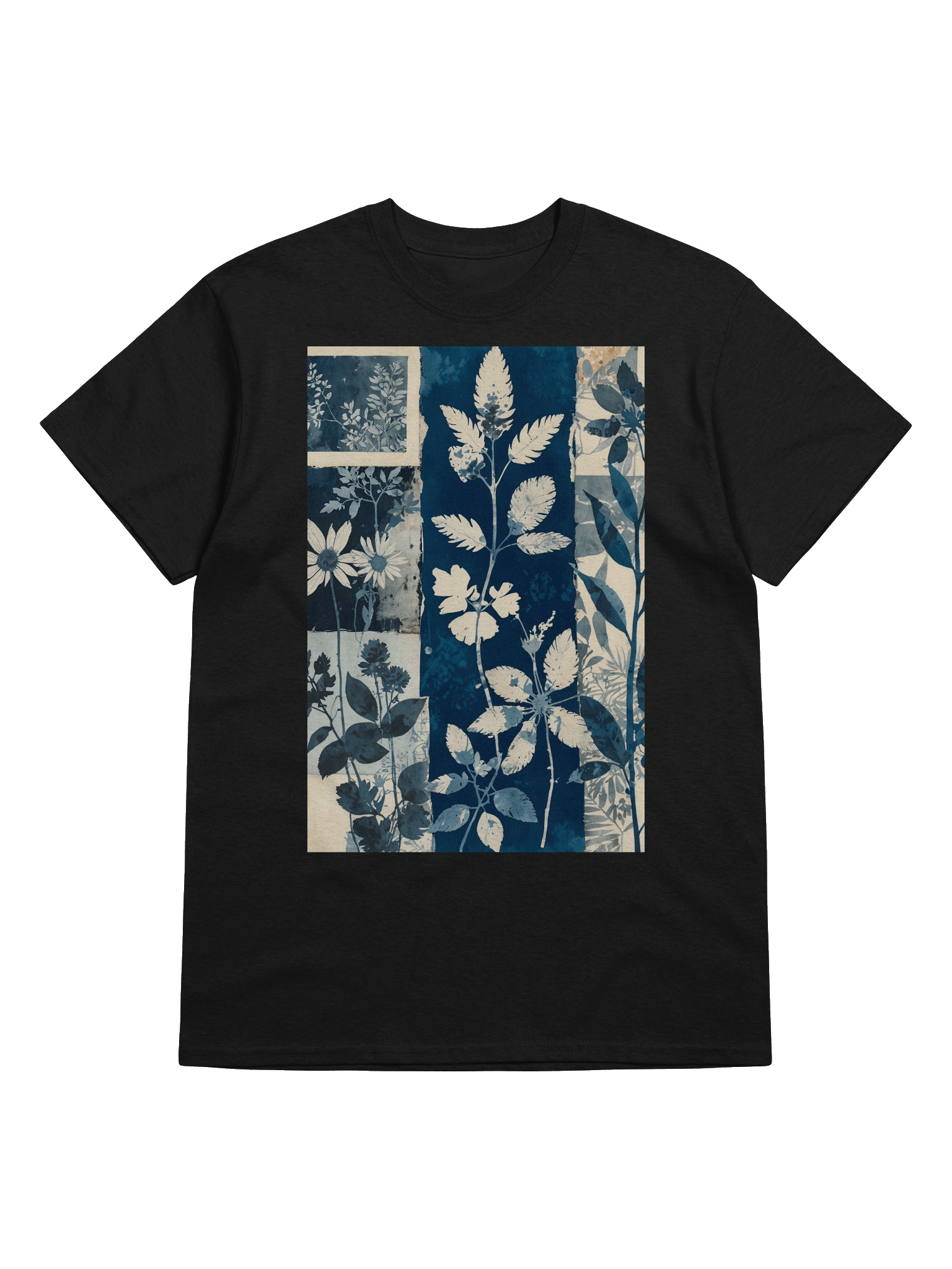 Cyanotype Botanical Collage Graphic Tee product image (29)