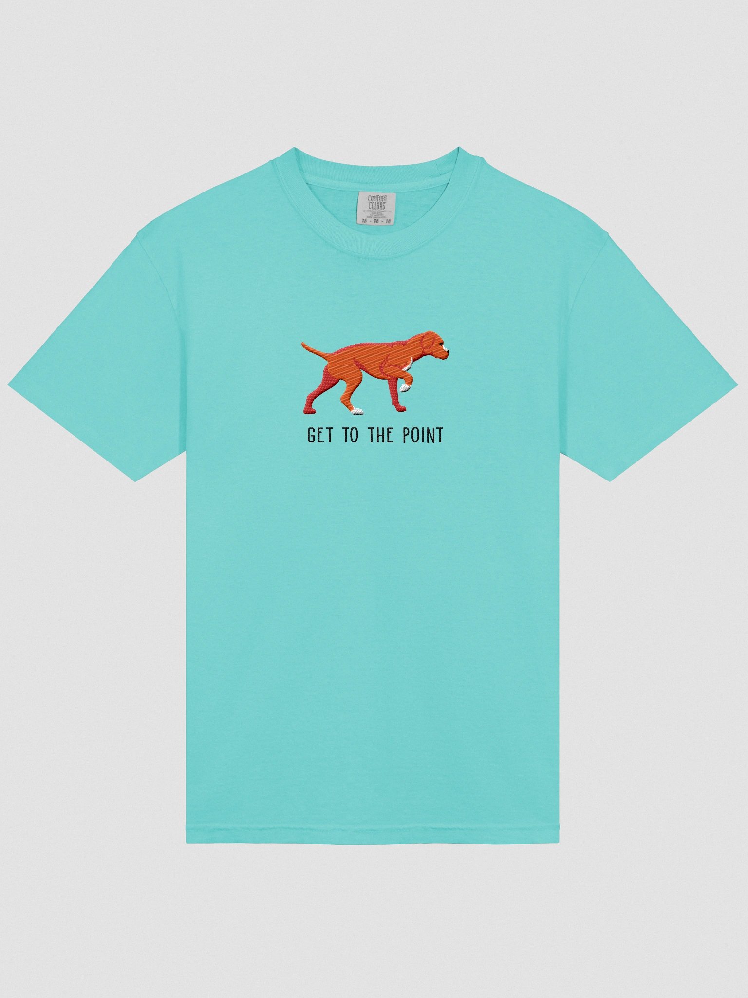 Get to the Point T-Shirt(Embroidered) of a Portuguese Pointer(Red) product image (6)