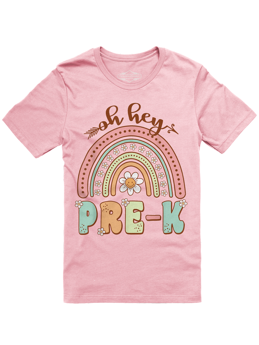 Rainbow Oh Hey Preschool Teachers Women Student T-Shirt product image (1)