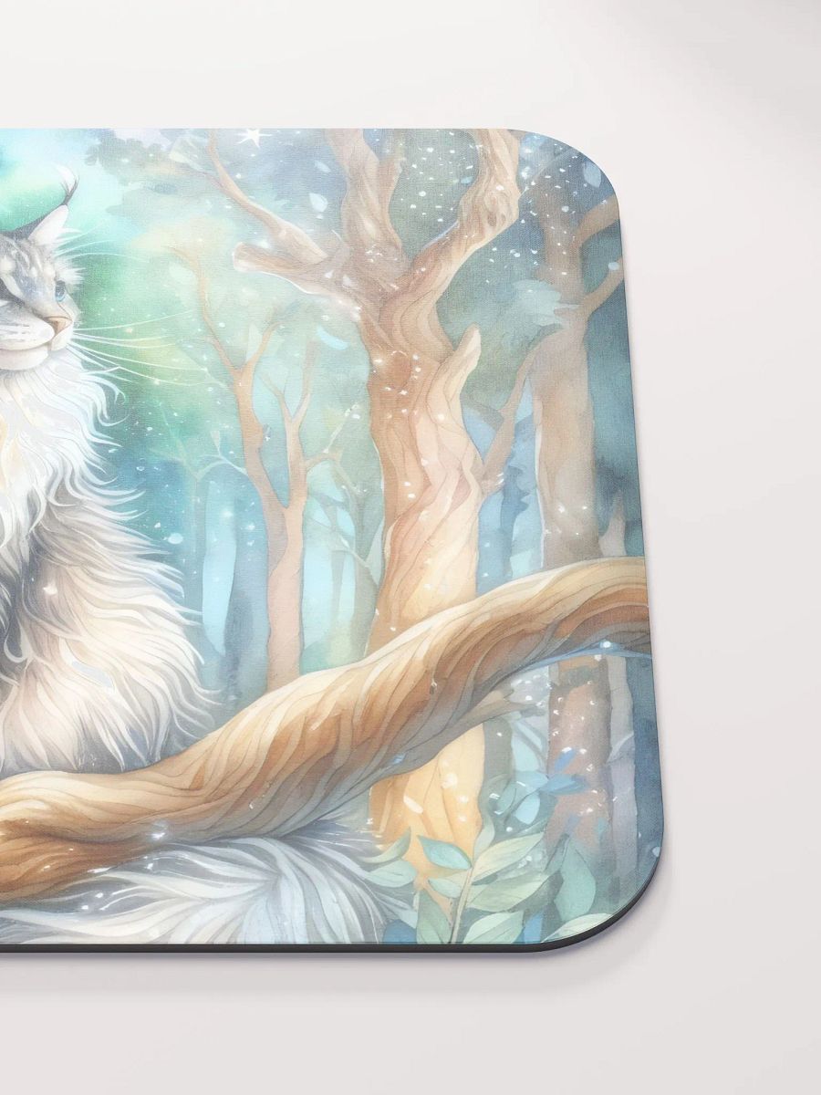 Majestic Cat in a Mystical Forest Mouse Pad product image (6)