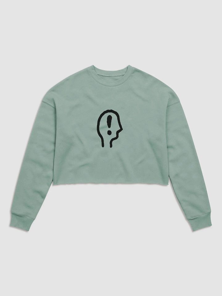 EXCLAIMING MENTALLY Women's Fleece Crop Sweatshirt product image (10)