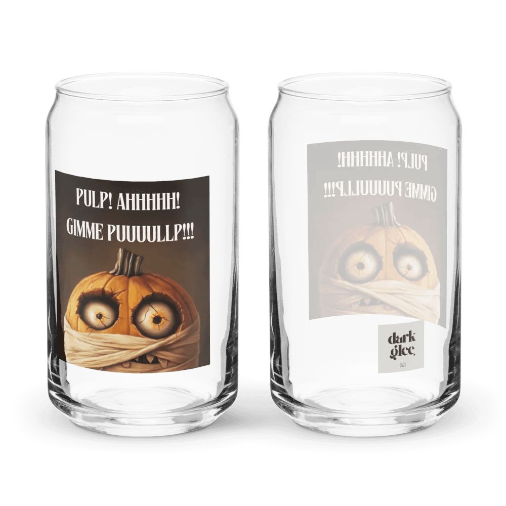 Zombie Mummy Pumpkin Can-Shaped Glass product image (4)