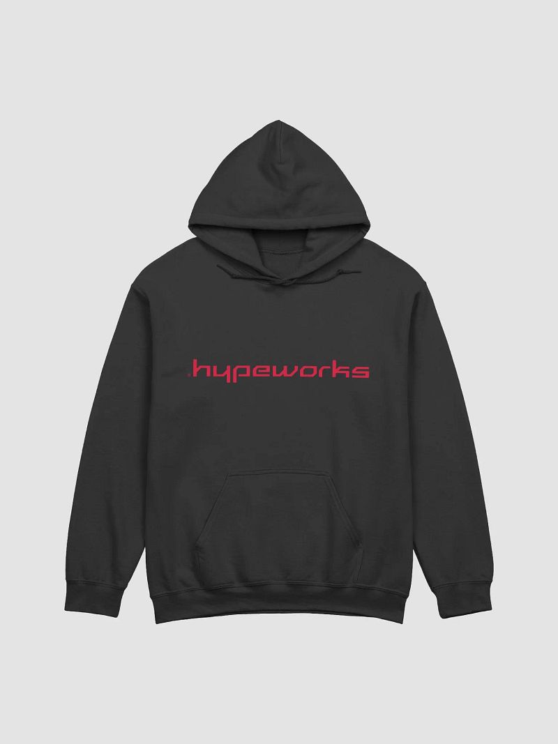 Black Red Logo Hoodie