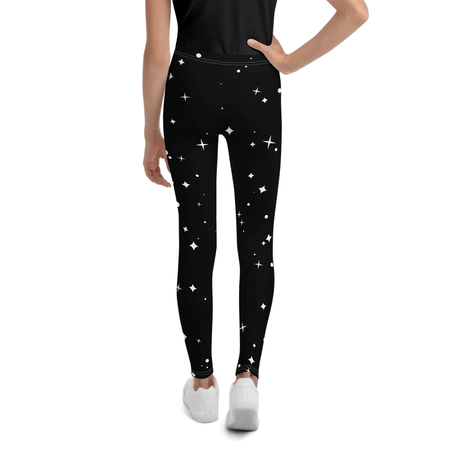 🎨 Girls’ | Youth | Starry Black Background | BRN.2C.C.™ | Leggings 💫 product image (3)
