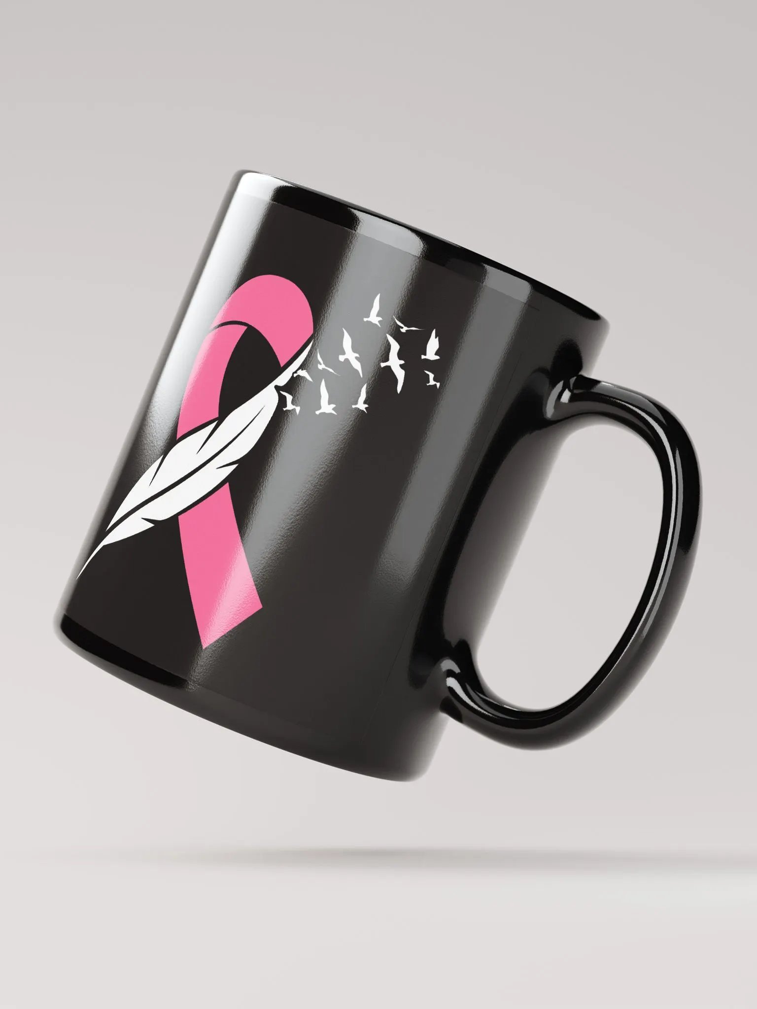 Ribbon Feather And Birds Mug product image (4)