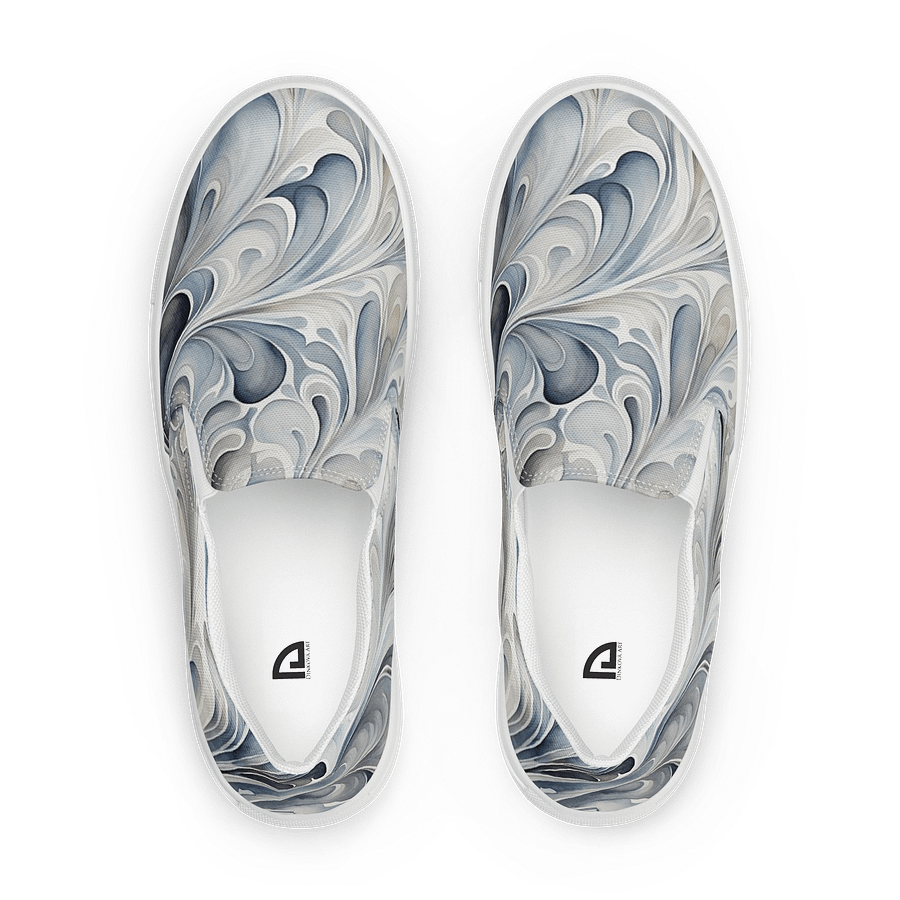 Gray Fractals Canvas Shoes product image (1)
