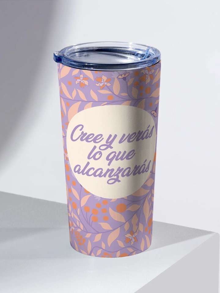 Believe & Achieve Floral Tumbler product image (2)