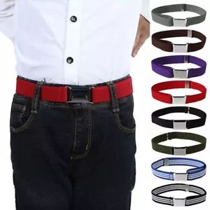 Color Boys Girls Pants Strap Kids Canvas Belt Adjustable Alloy Buckle Waistband product image (1)