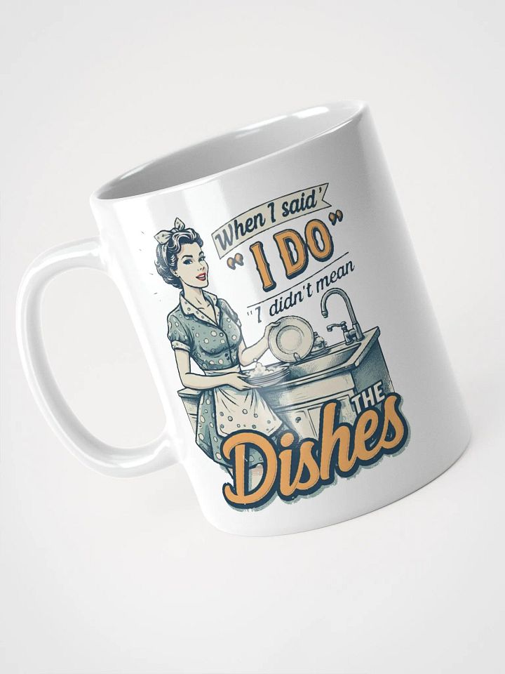 Vintage When I Said I Do White Glossy Mug product image (7)