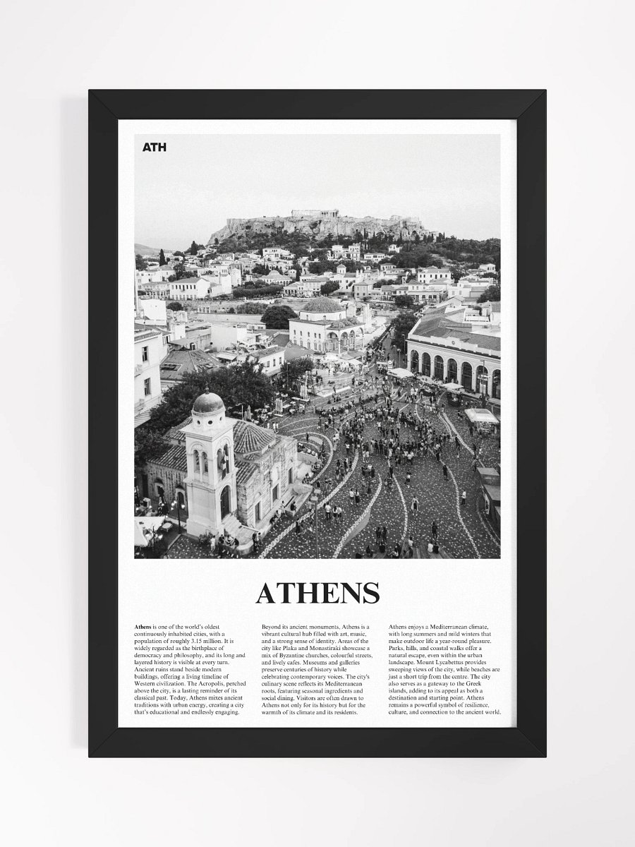 Athens 01 Newspaper Poster | Framed product image (5)