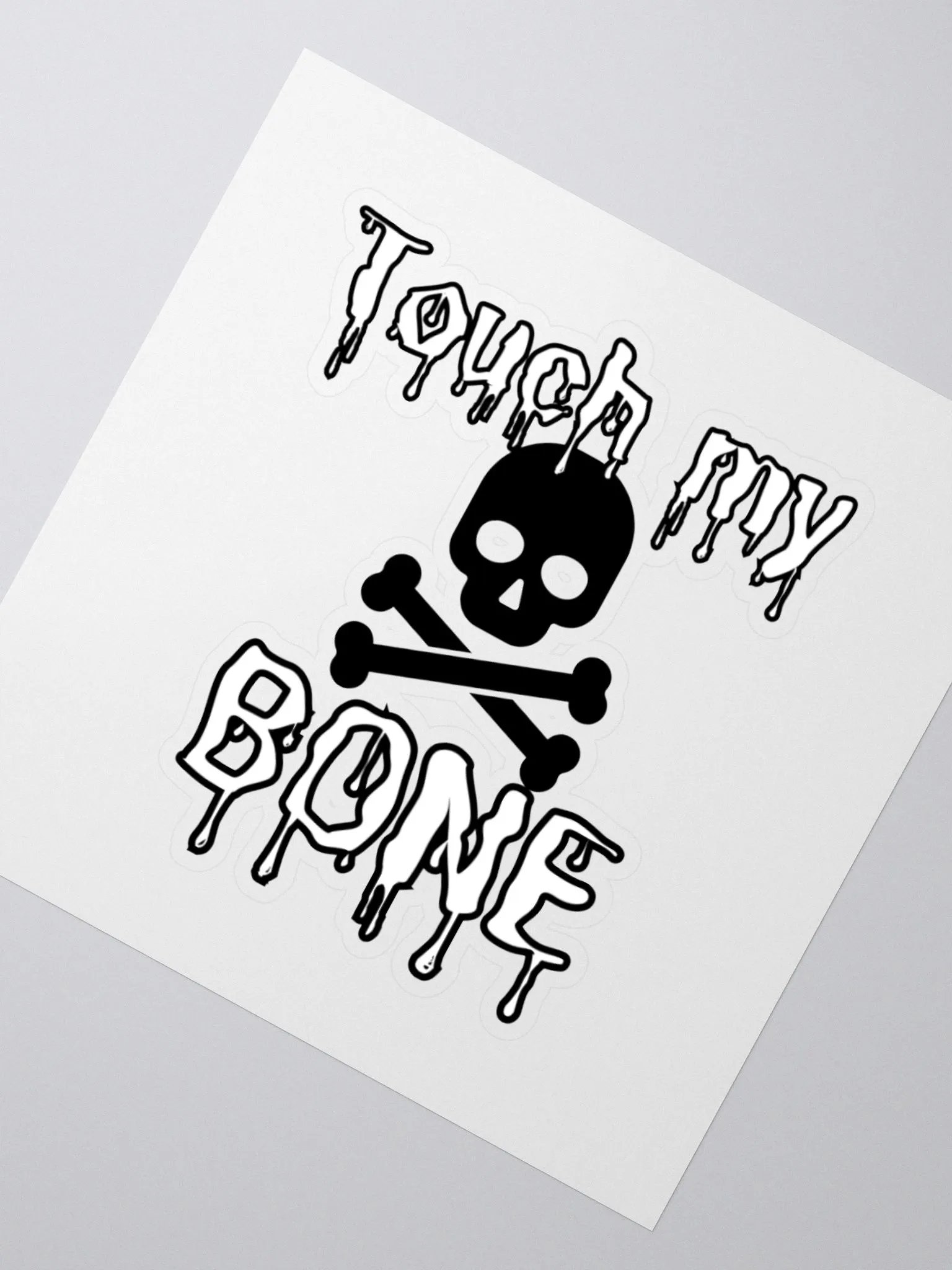 Touch My Bone, Sticker, Black product image (5)