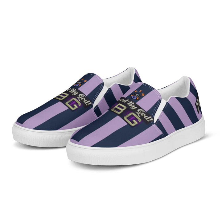 BBG Purple Striped Men's Slip Ons product image (2)
