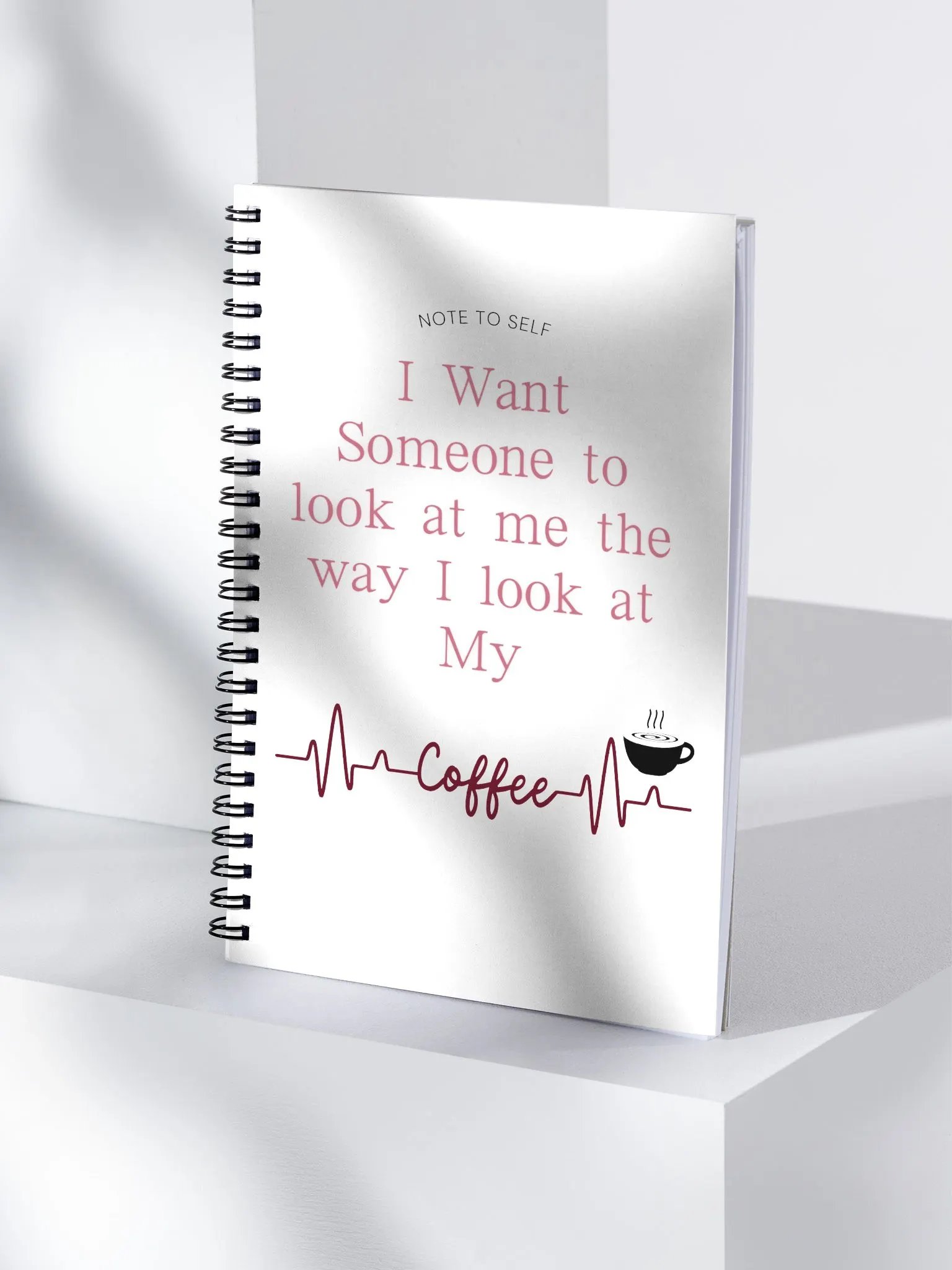 Look at Me Like I Look at My Coffee- Spiral Journal Notebook product image (4)