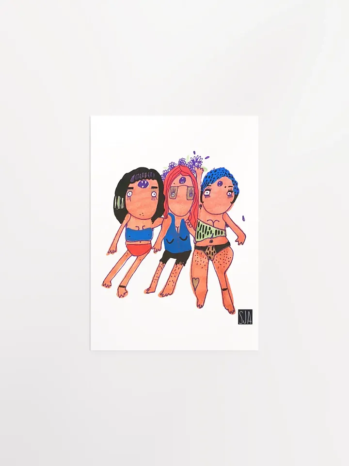 Beach Babes matte poster product image (5)