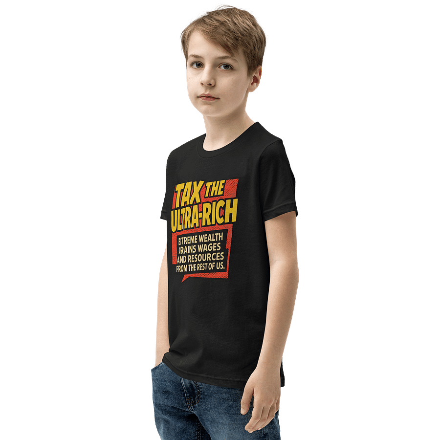 Ultra-Rich Tax Protest Youth T-Shirt product image (3)
