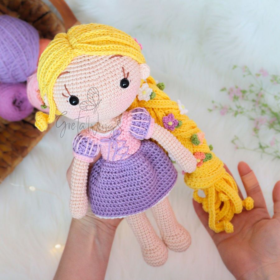 Princess Rapunzel Amigurumi Pattern (digital download) product image (3)