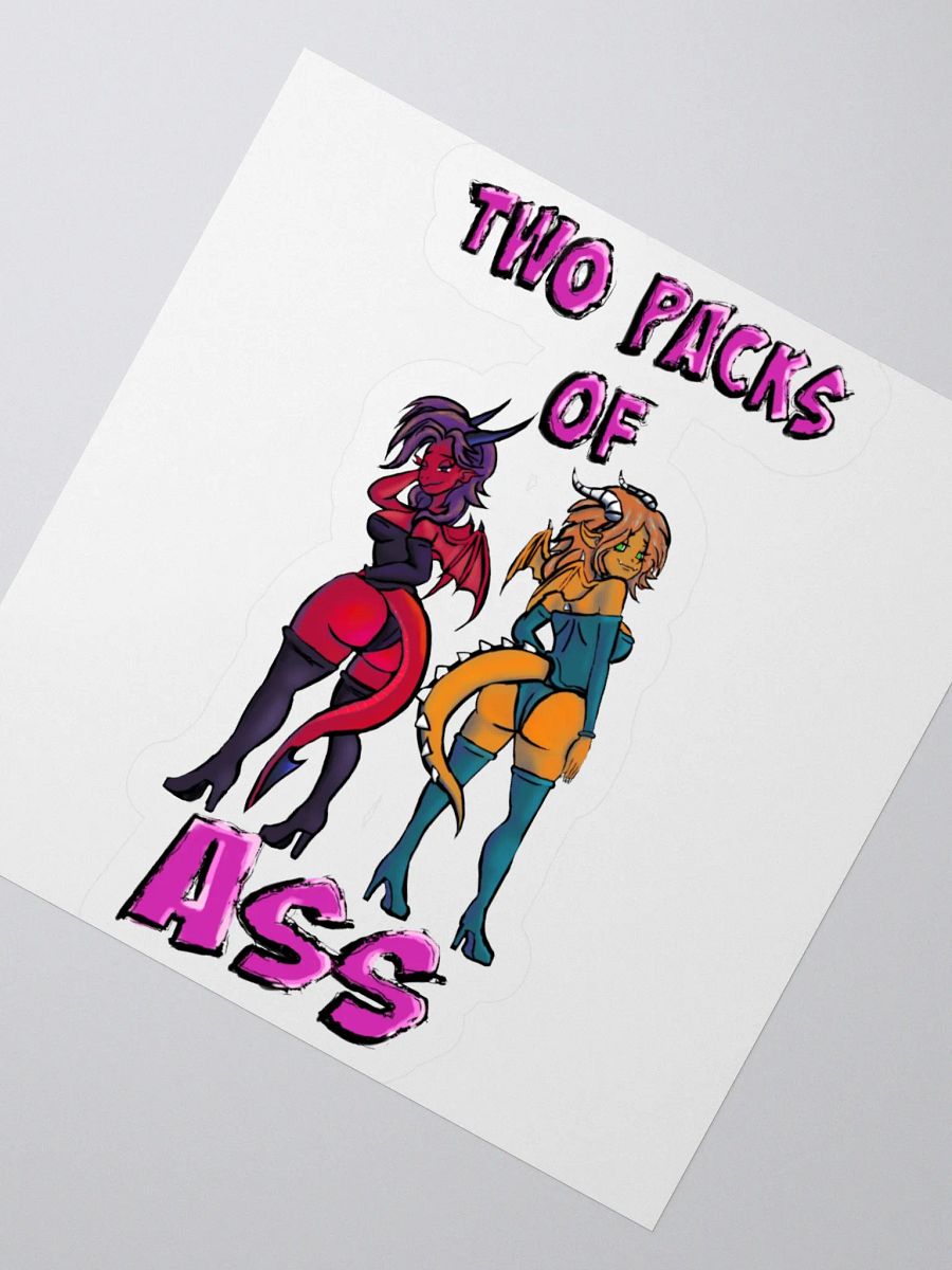 "Two Packs Of Ass" Stickers product image (2)