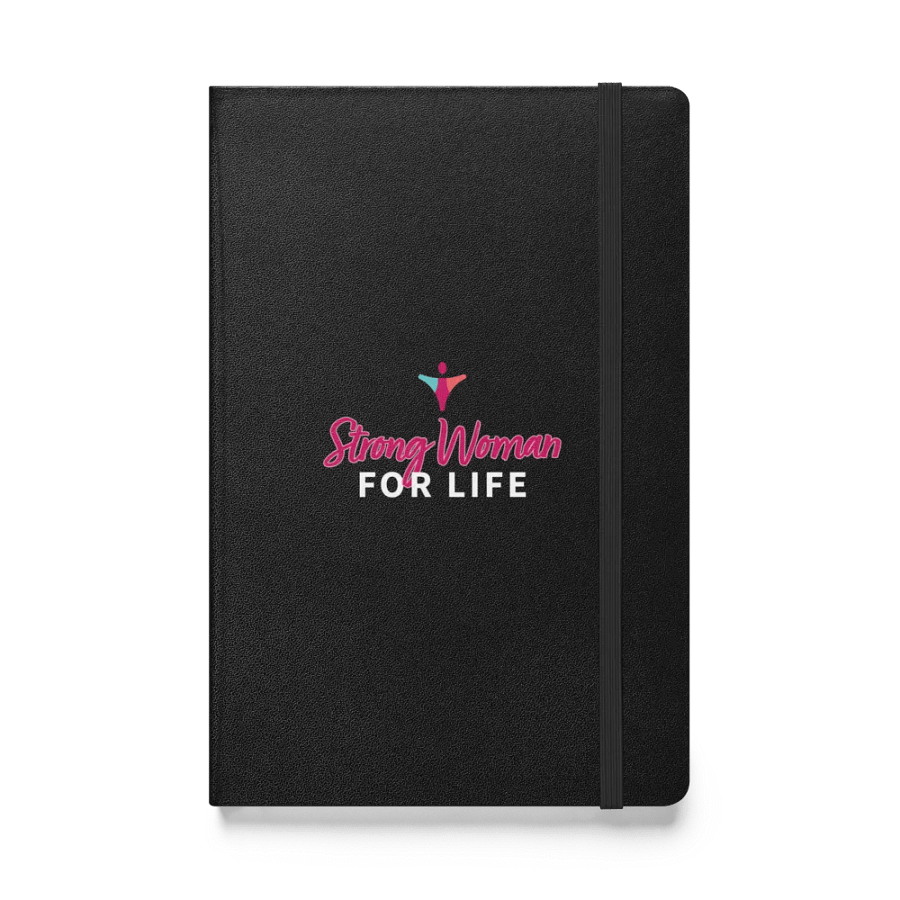 STRONG WOMAN | Hardcover Notebook Black product image (1)
