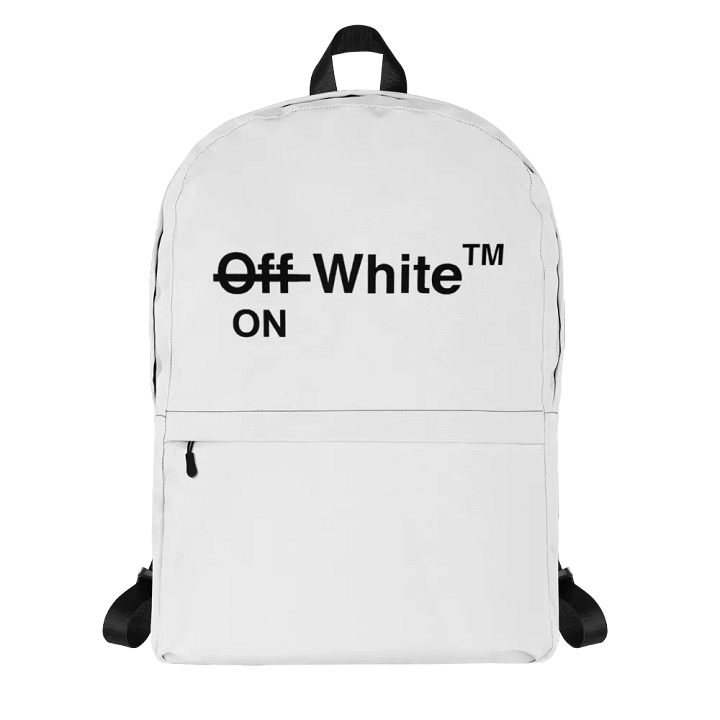 On White Backpack product image (1)