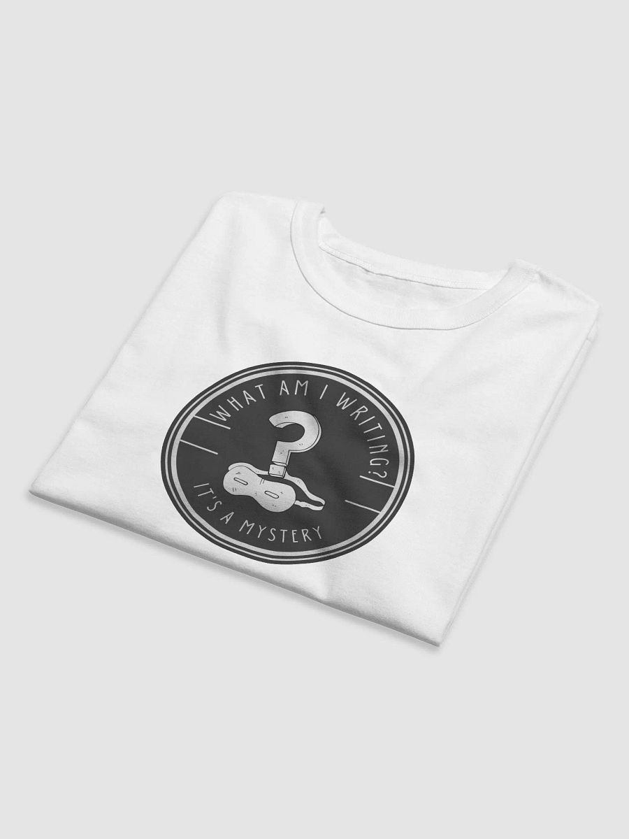 What am I Writing? It's a Mystery relaxed white t-shirt product image (6)