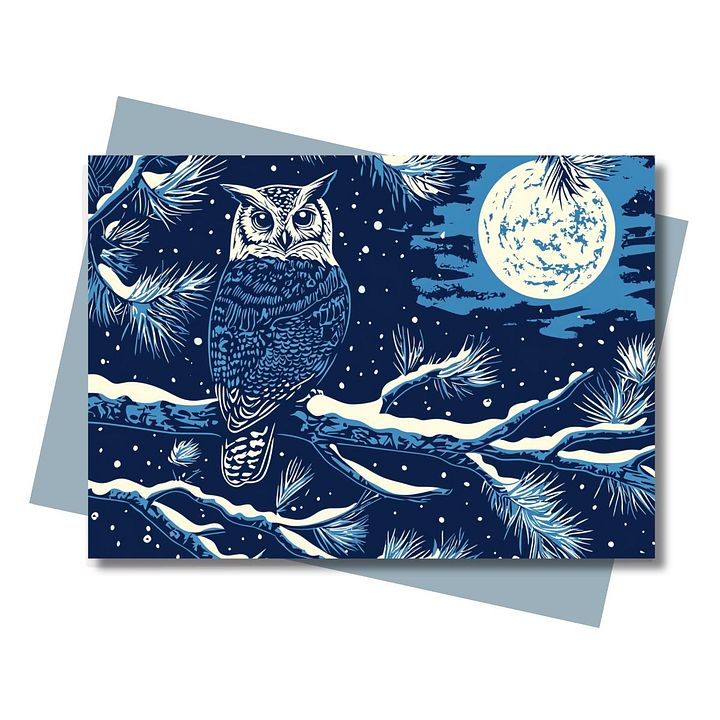 Winter Owl Greeting Card product image (1)