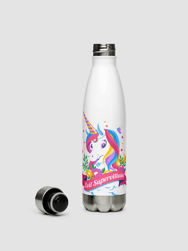 Evil Supervillain Stainless Steel Water Bottle product image (1)