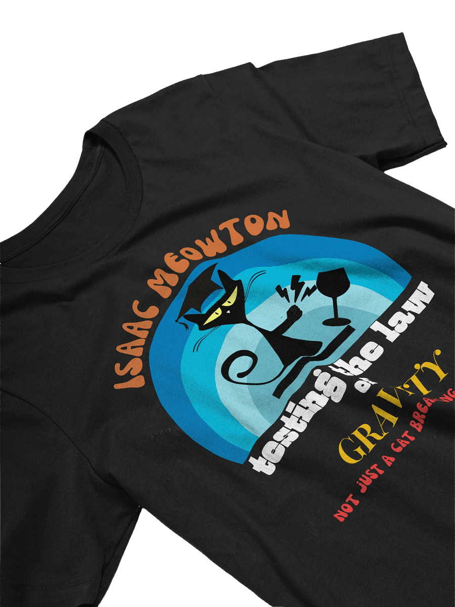 Isaac Meowton Cat Lover T-Shirt product image (3)