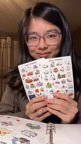 I used to take the sticker pieces one by one and stick them on the page, but then these 2 sticker sheets were soooo filled th...