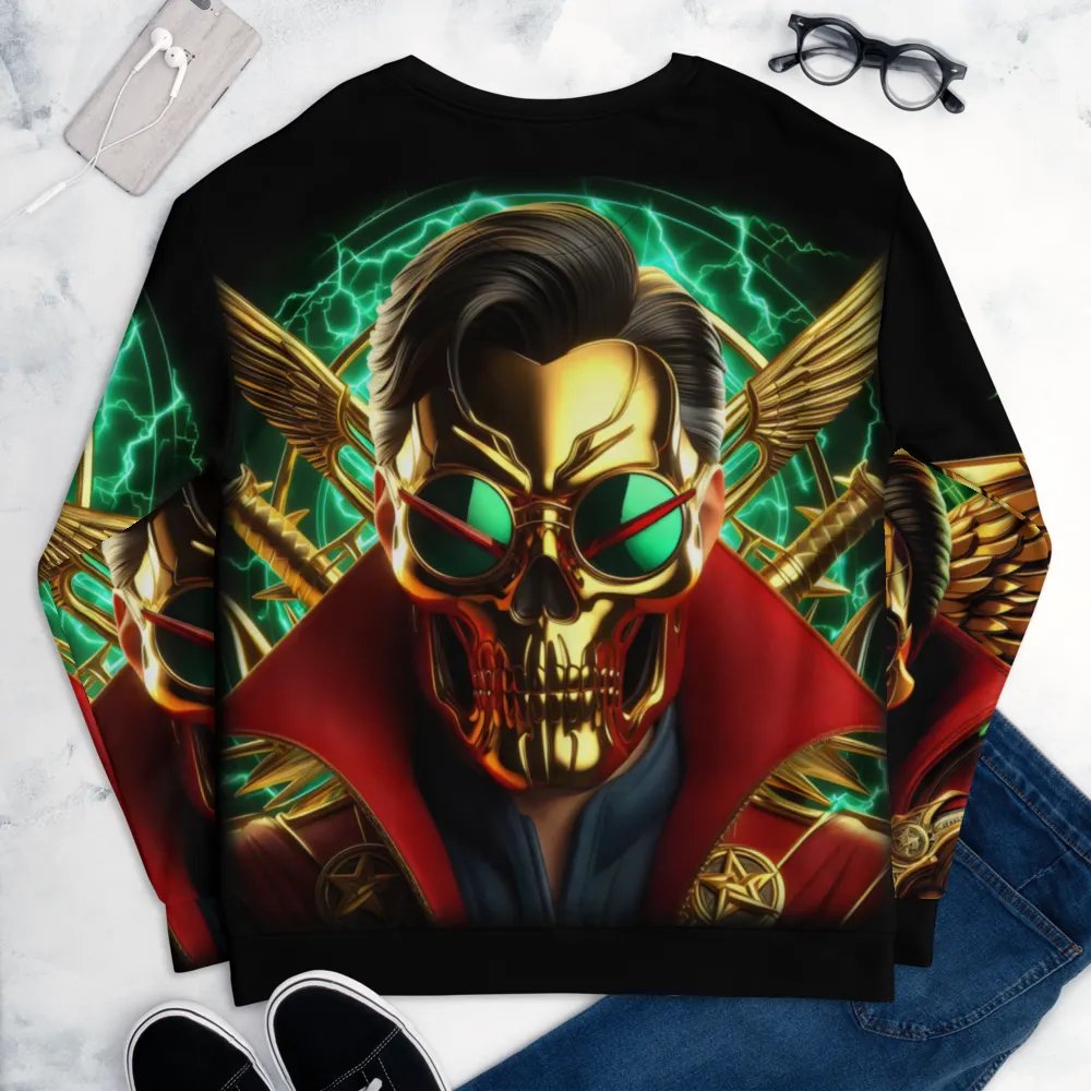 Golden Robot-Skull Face - Unisex Sweatshirt #34 product image (8)