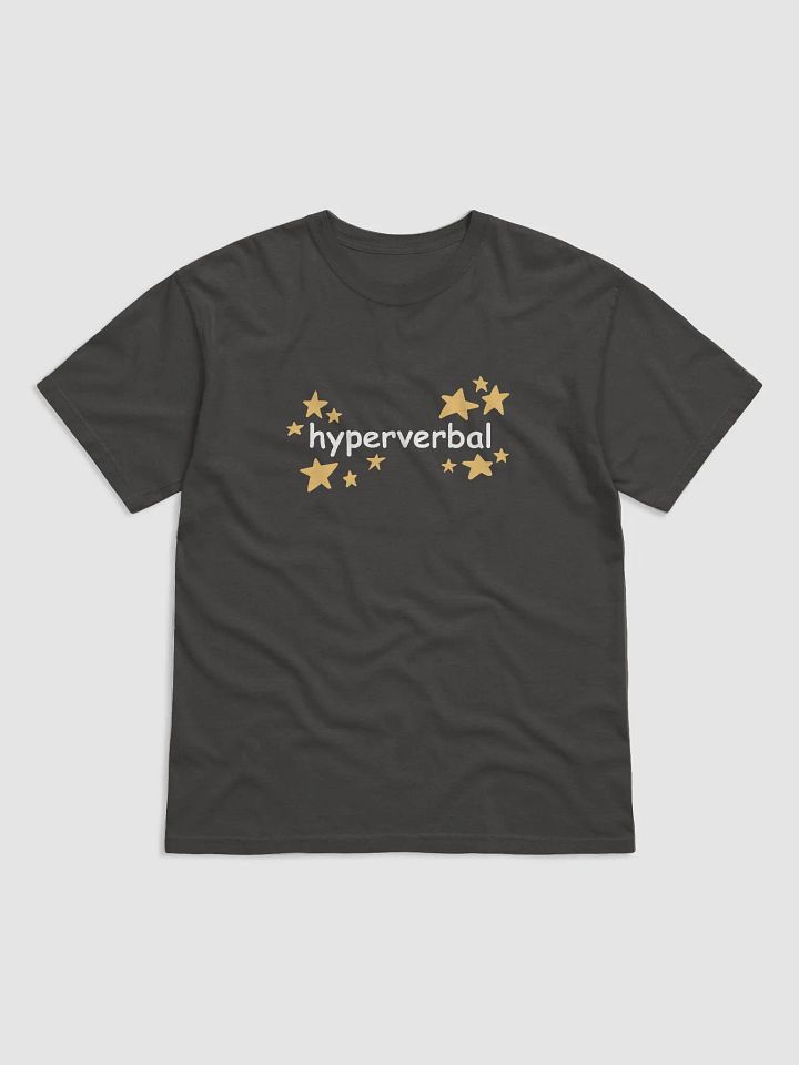 hyperverbal (comic sans with stars) printed garment-dyed tee product image (1)