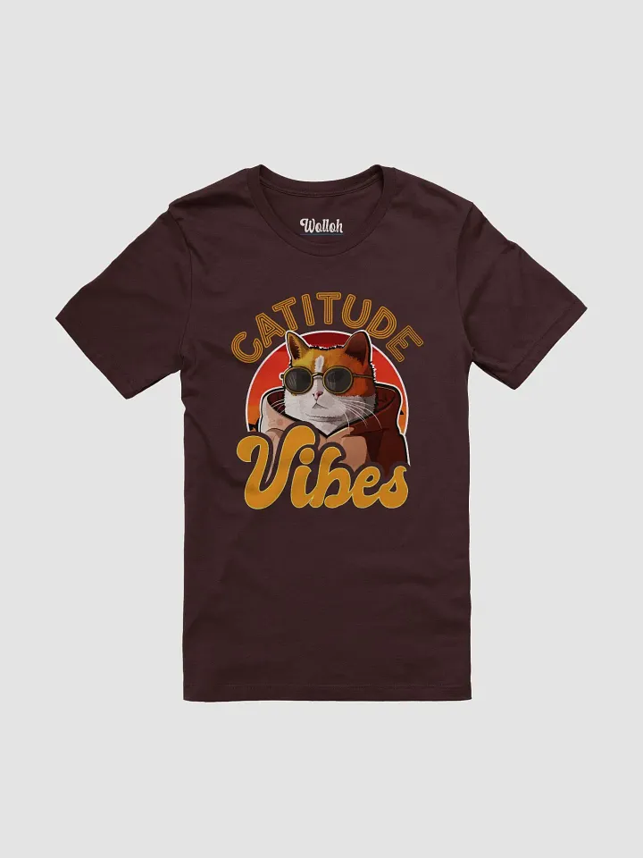 Catitude Vibes Summer T-Shirt - Chill Style for Cat Lovers product image (1)