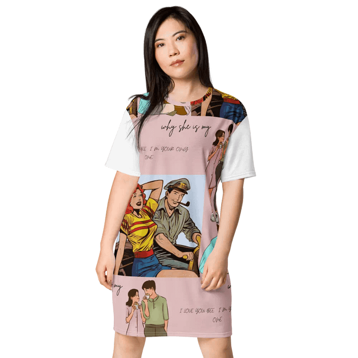 Vintage Comic All-Over Print Dress product image (1)