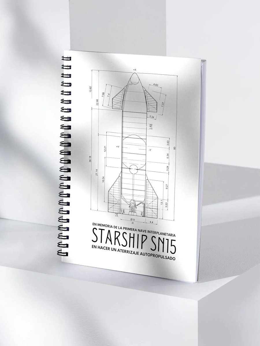 Libreta Starship SN15 Control de Misión product image (4)