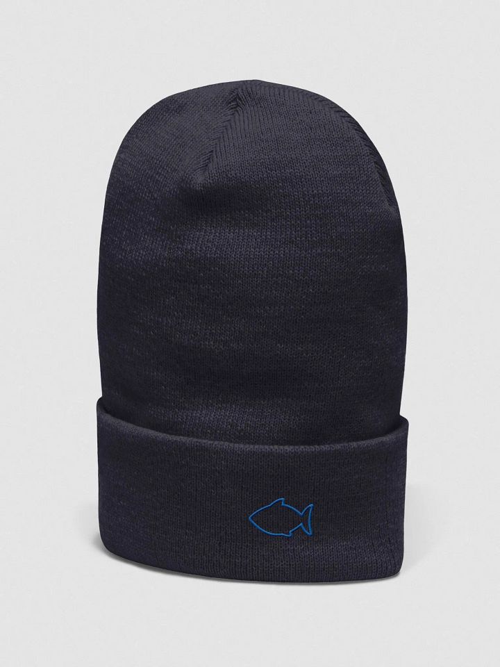 Ocean Blue Fish Outline Beanie product image (4)