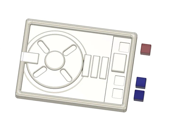 Star Wars The Acolyte Osha Civilian Comm Badge 3D Model product image (2)