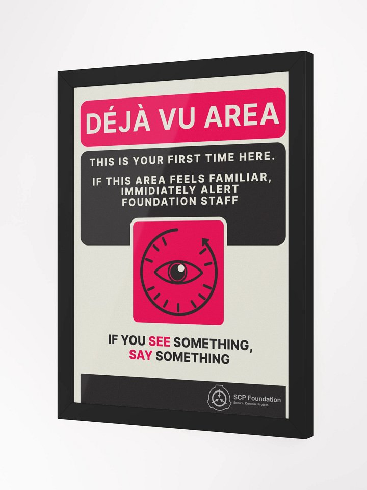DEJA VU Framed Poster product image (2)