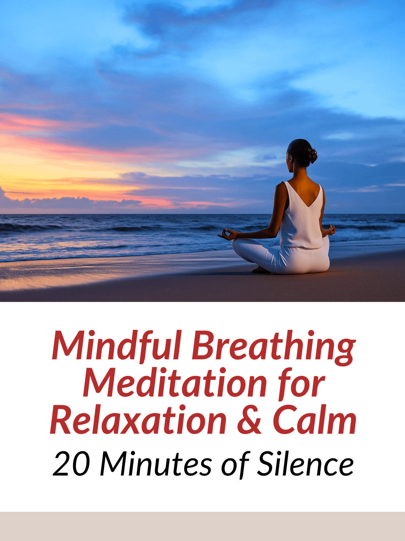 Mindful Breathing Meditation for Relaxation & Inner Calm | 20 Minutes of Silence product image (1)