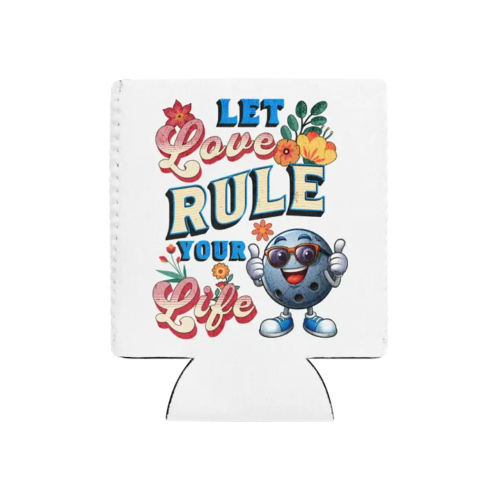 Let Love Rules Your Life Bowling Can Cooler product image (1)