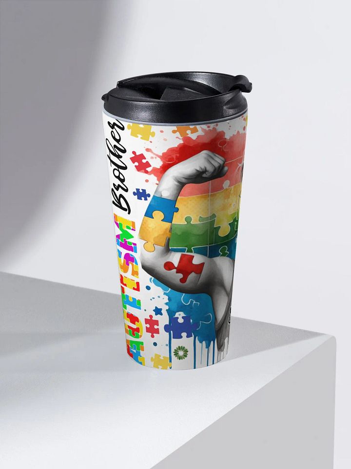 Autism BROTHER Strong - Stainless Steel Travel Mug product image (2)
