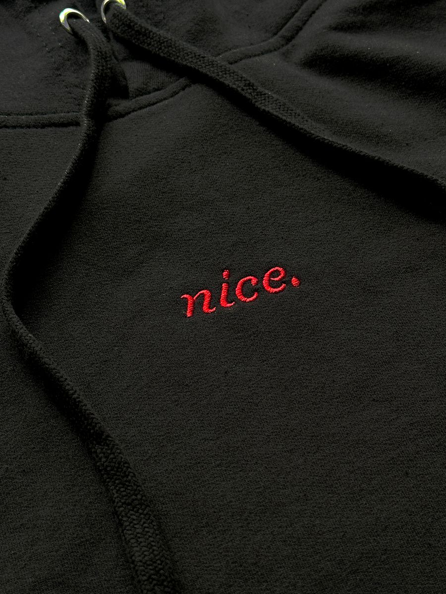 [LIMITED] Nice. Red Broken Heart Embroidered Hoodie product image (3)