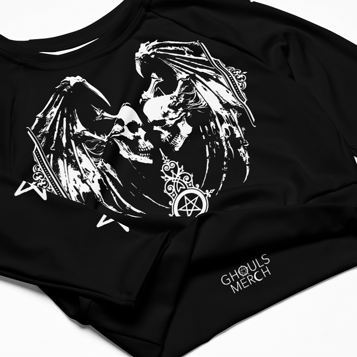 Demon Wings Long Sleeve Crop Top product image (2)