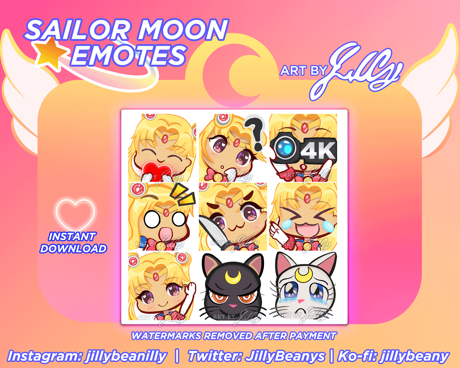Sailor Moon Emotes product image (1)