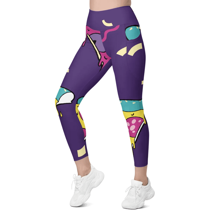 Whimsical Pizza Party Leggings product image (4)